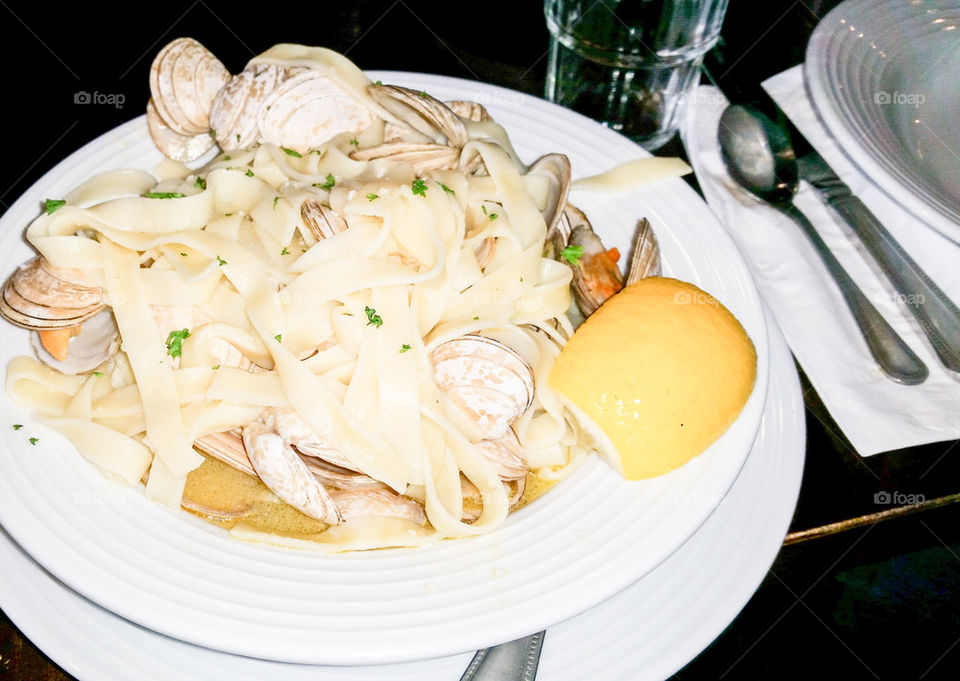 Clams and Pasta