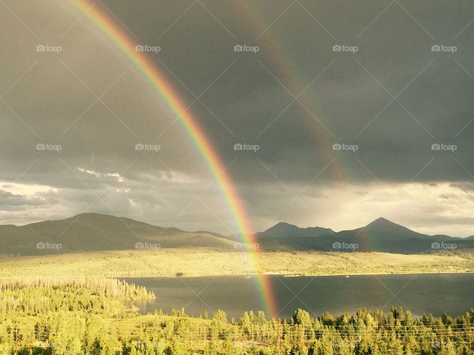 Rainbow, No Person, Landscape, Storm, Rain