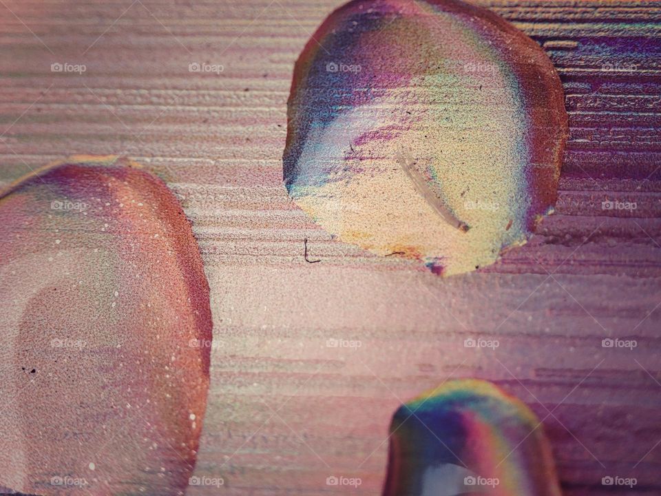 Droplets on a background