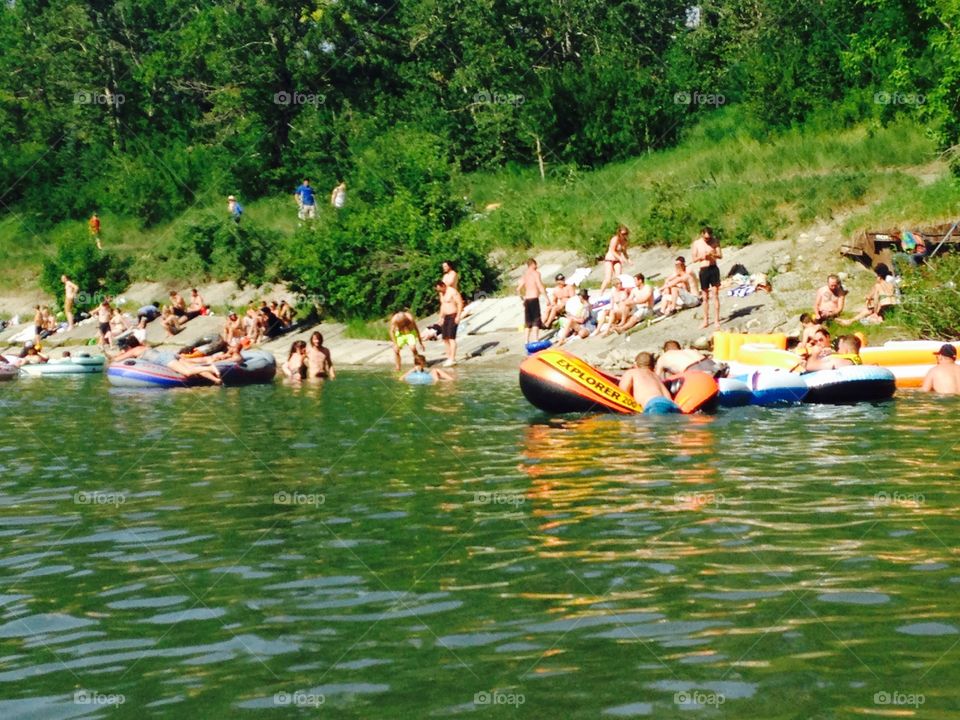 Floating on bow river