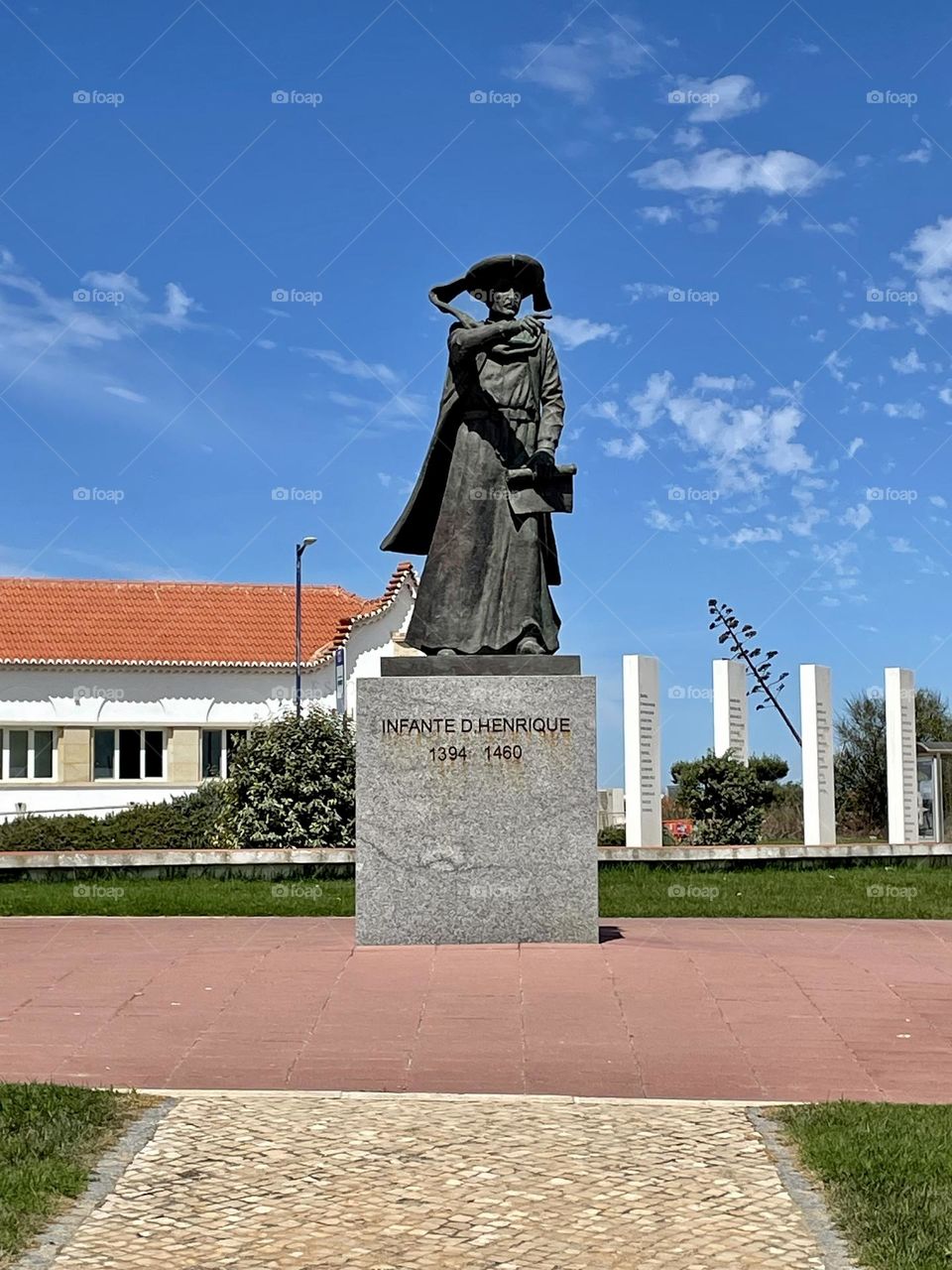 Estátua Infante D. Henrique, Sagres, Portugal 