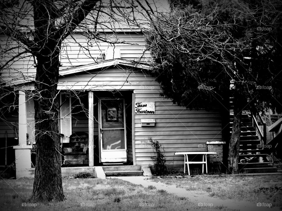 grandma's house black and white