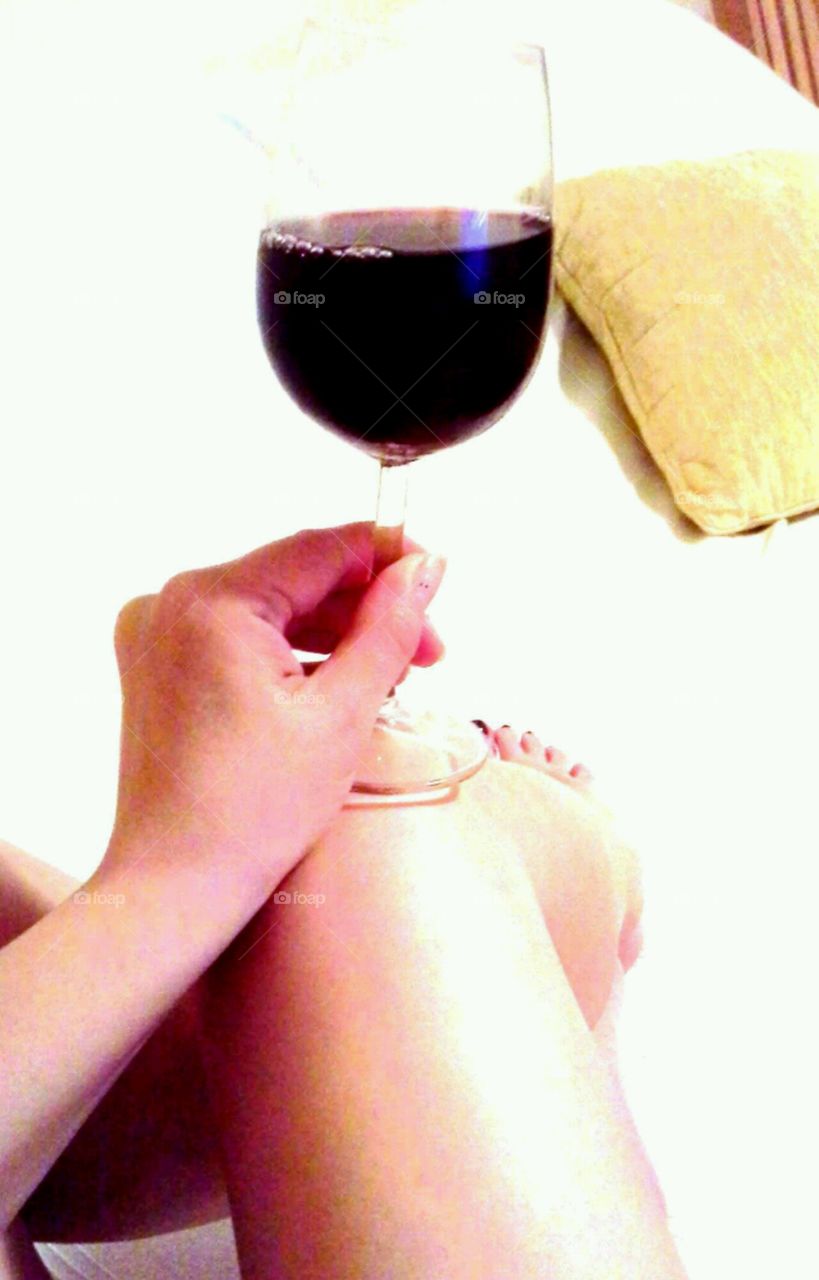 Evening and wine