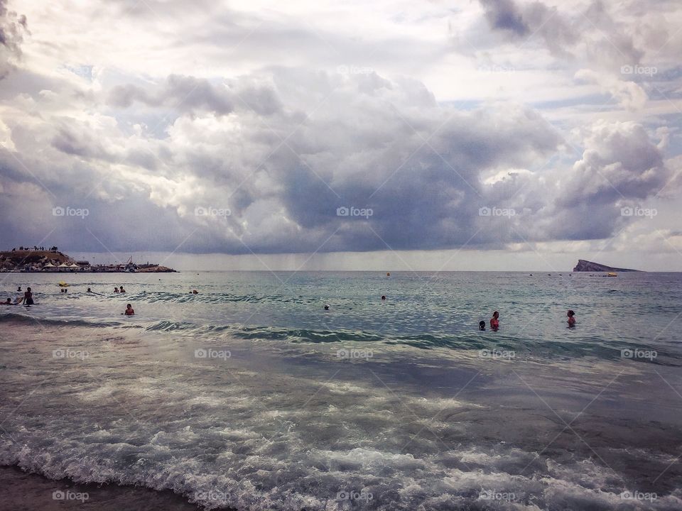 Playa de Poniente, Benidorm, Spain