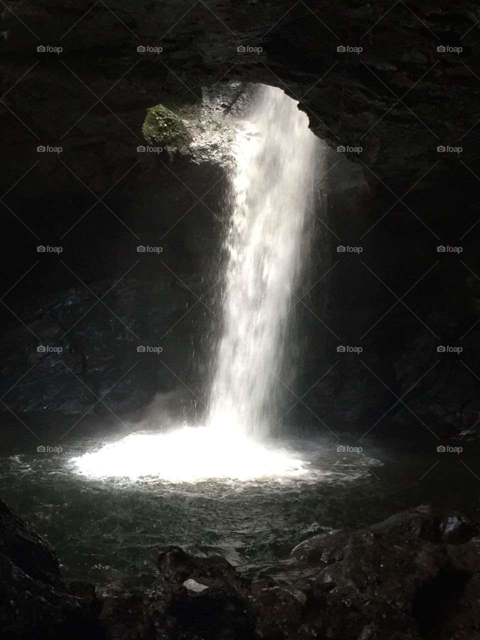 Rainforest waterfall 