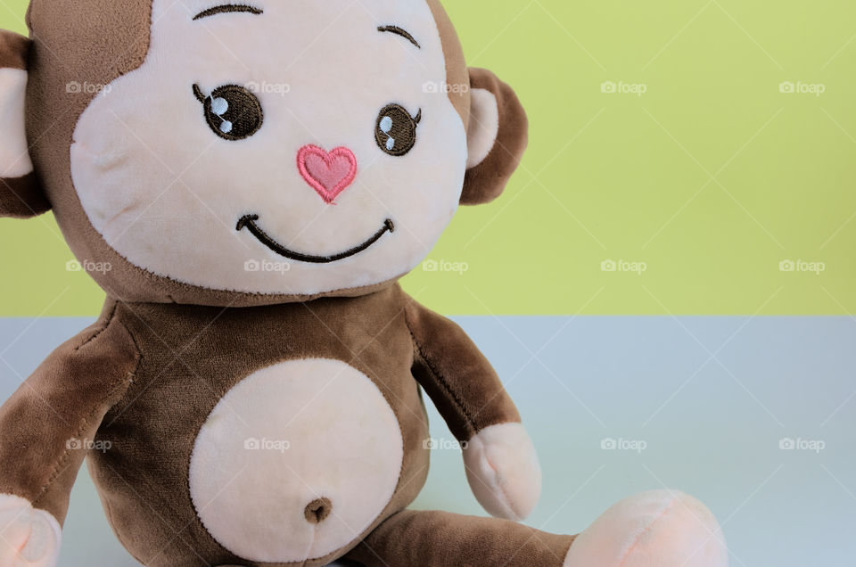 Plush monkey. Monkey doll for gift. Monkey gift.