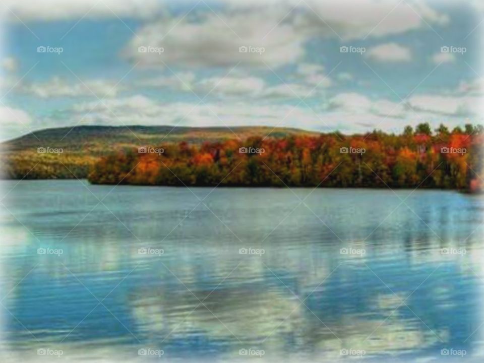Chazy Lake. Autumn at one of the jewels of New York's Adirondack Mountains.