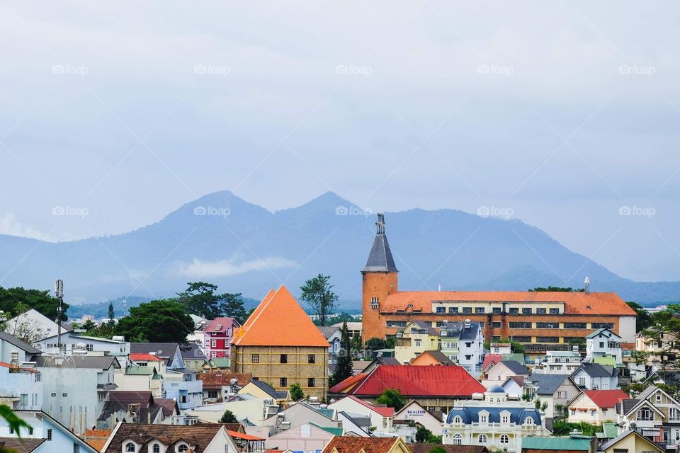 City view in Dalat, Vietnam