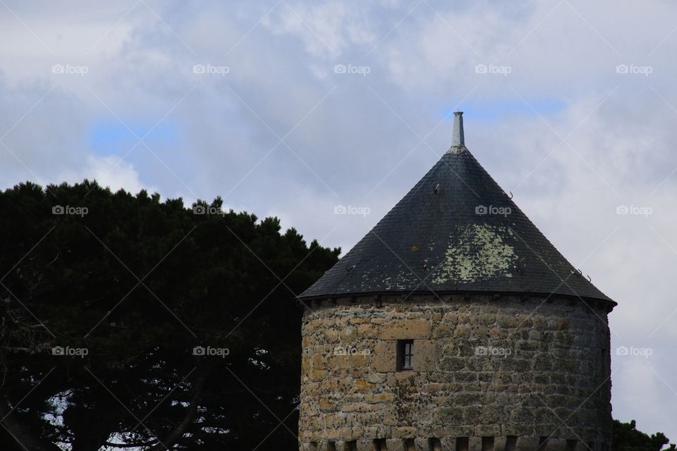 old castle on the hill