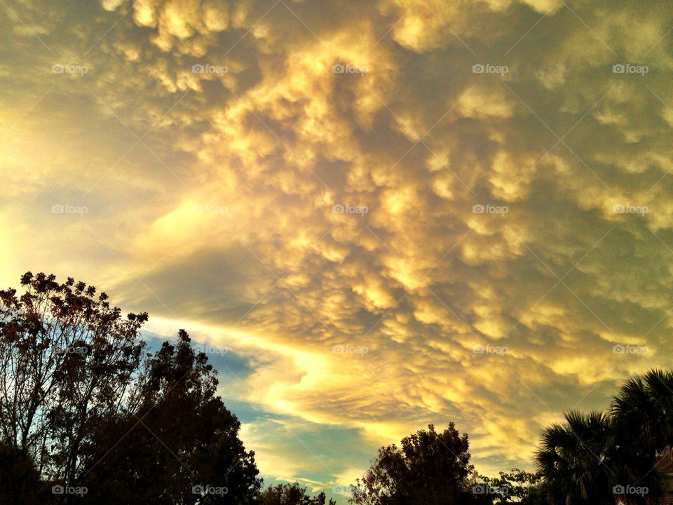 Clouds at sunset