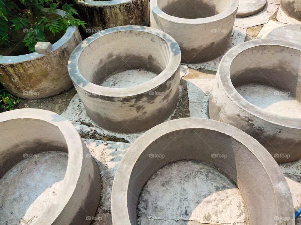 circle from concrete culvert