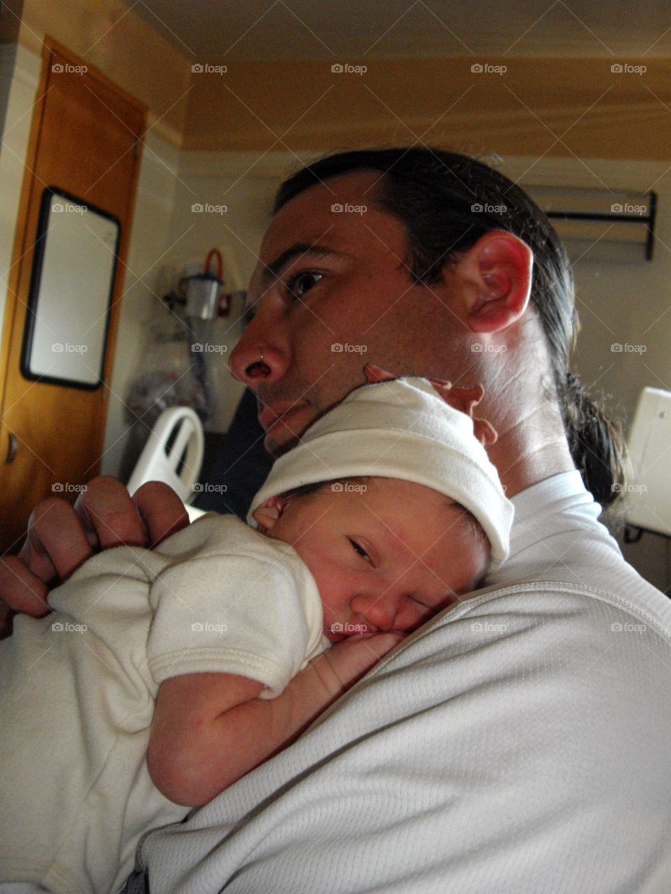 Father With Newborn Son
