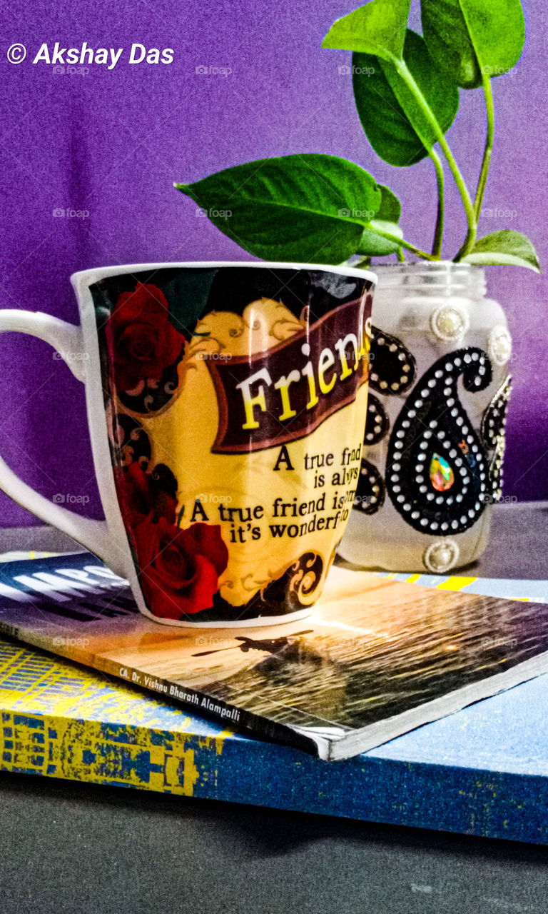 Coffee mug , consuming coffee while studying