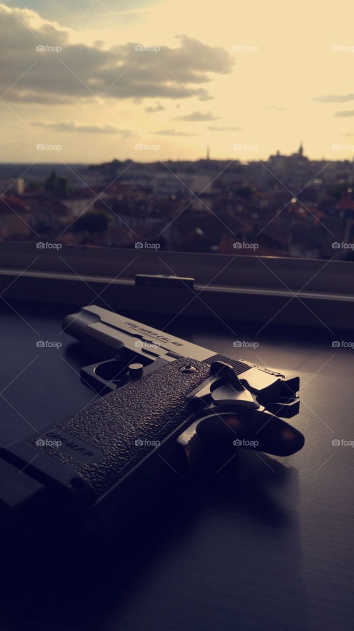 Gun and view