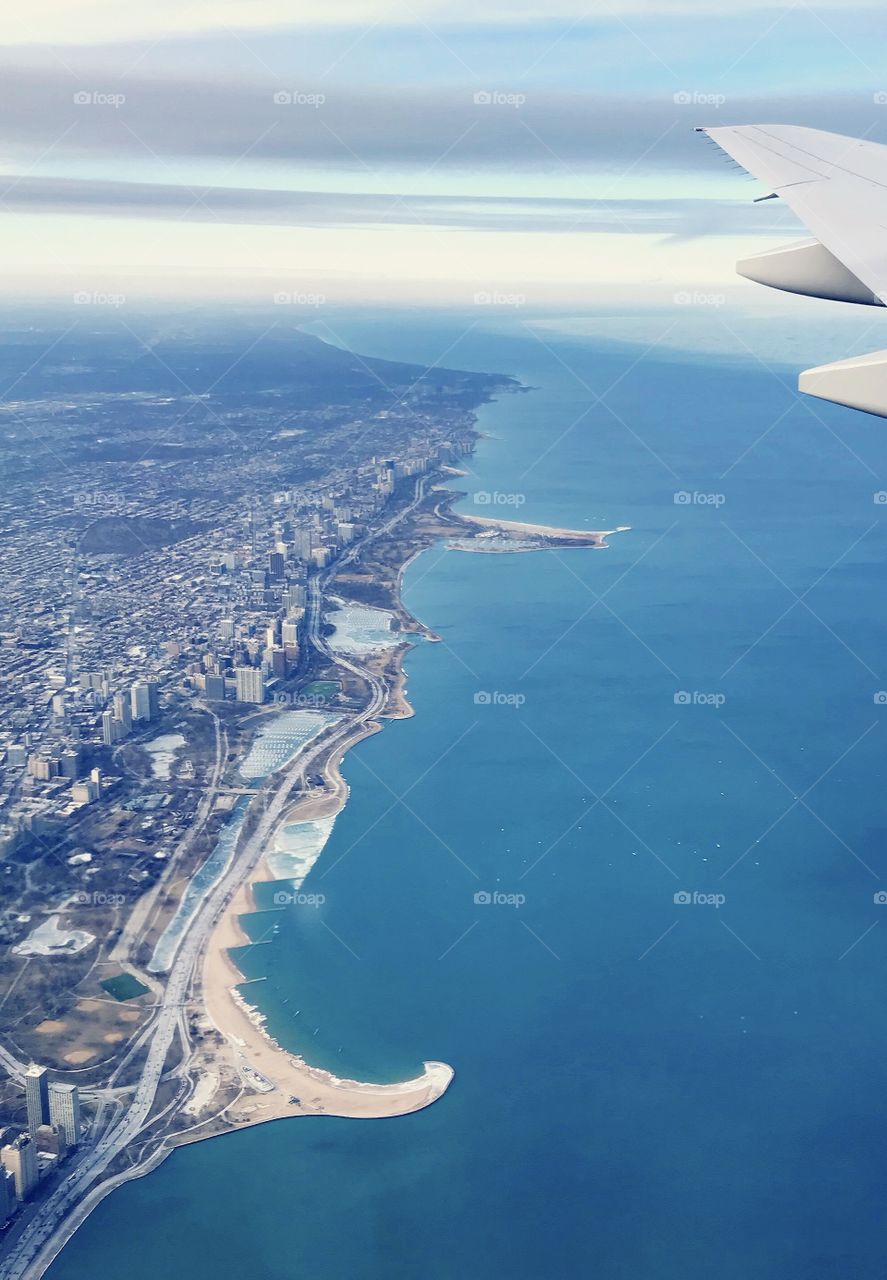 Birds eye view of Chicago 