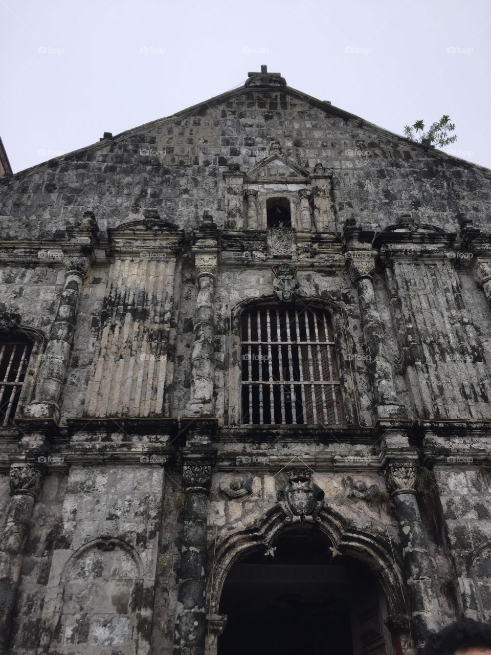 Saint James the Great Parish Church, a spanish colonial church that is made out of black coral stones
