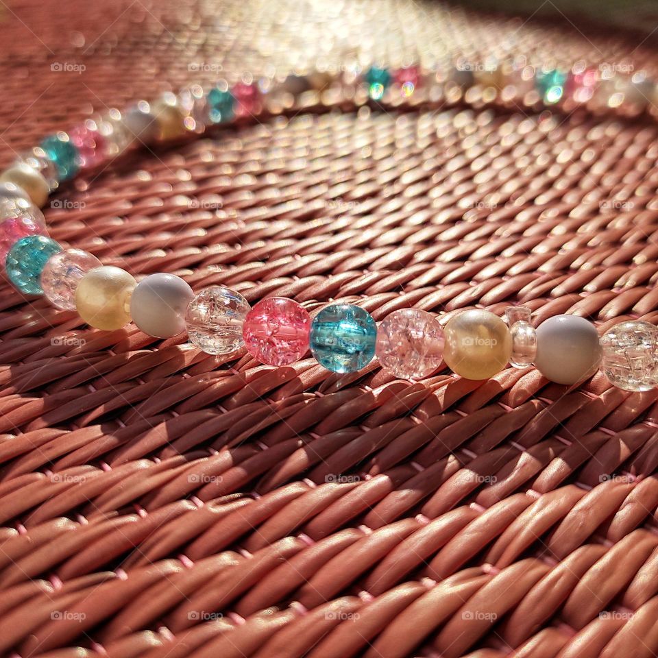colorful beads