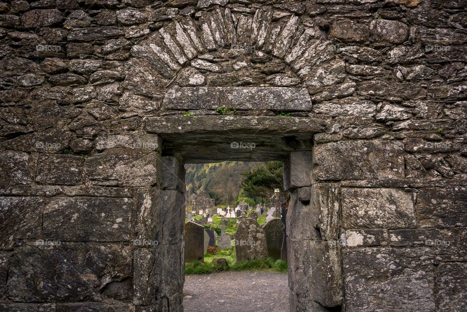 Doorway to the cemetery, Ireland