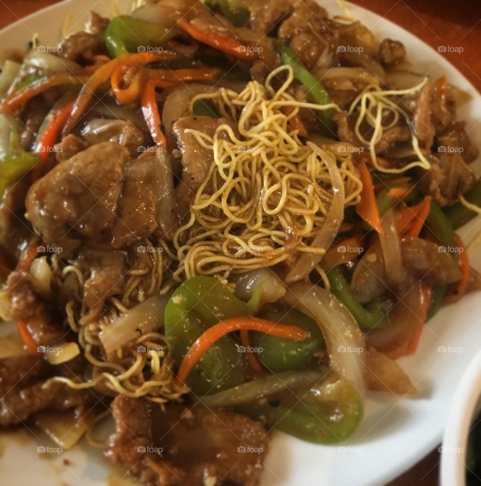 Satay beef chow Mein 