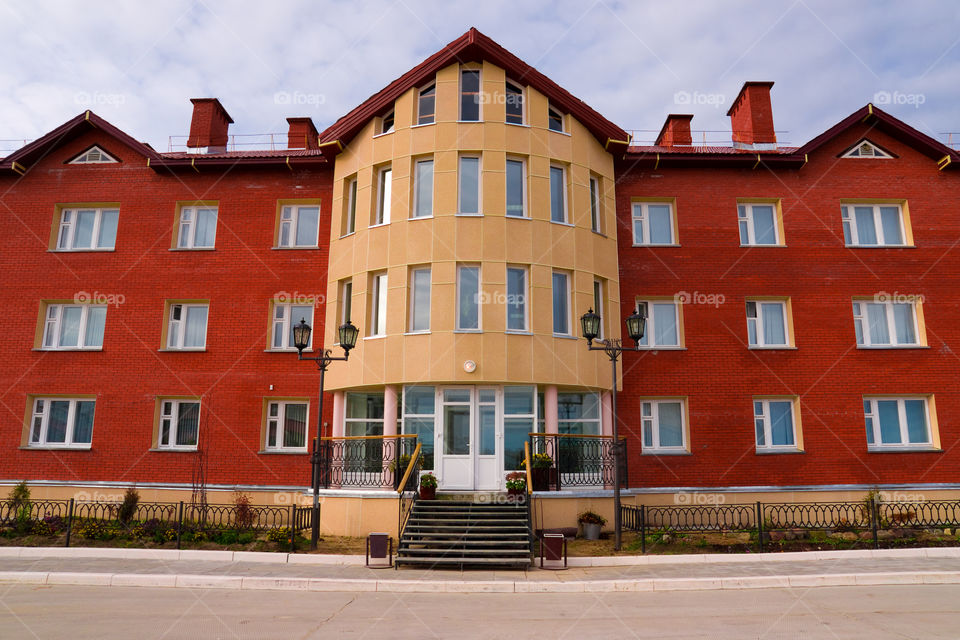 Red brick house