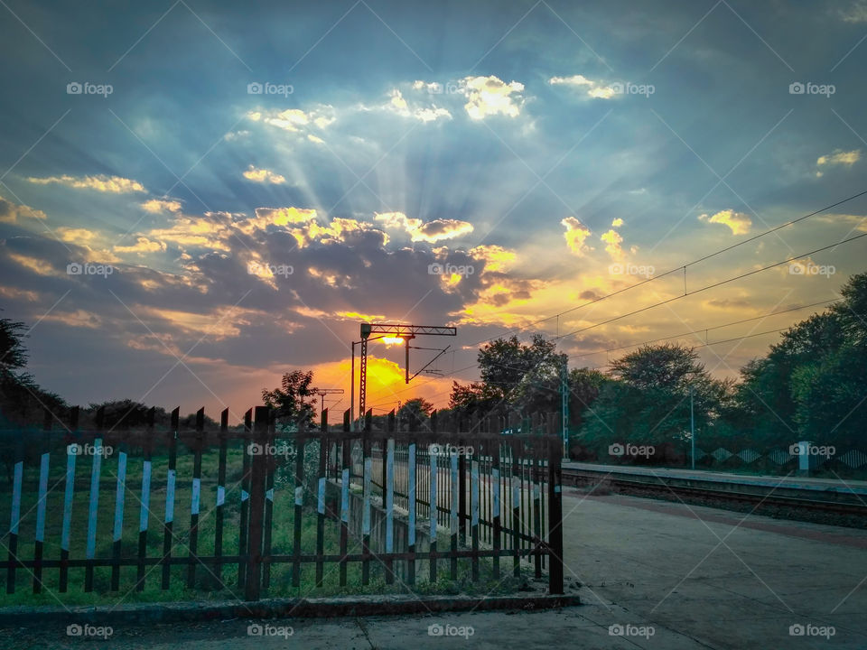 RailRoad Radiant Sunset