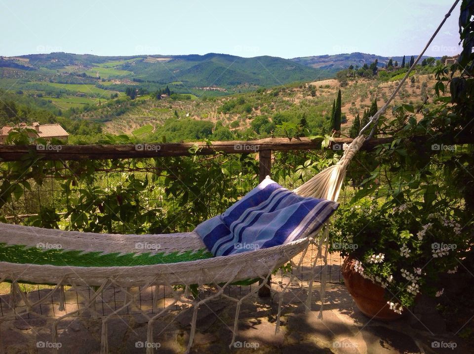 Relaxing in Tuscany
