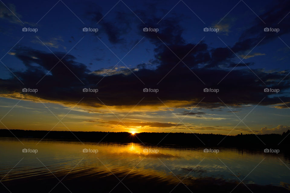 beautiful summer sunset