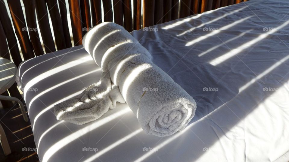 Beach spa massage room, luxury resort