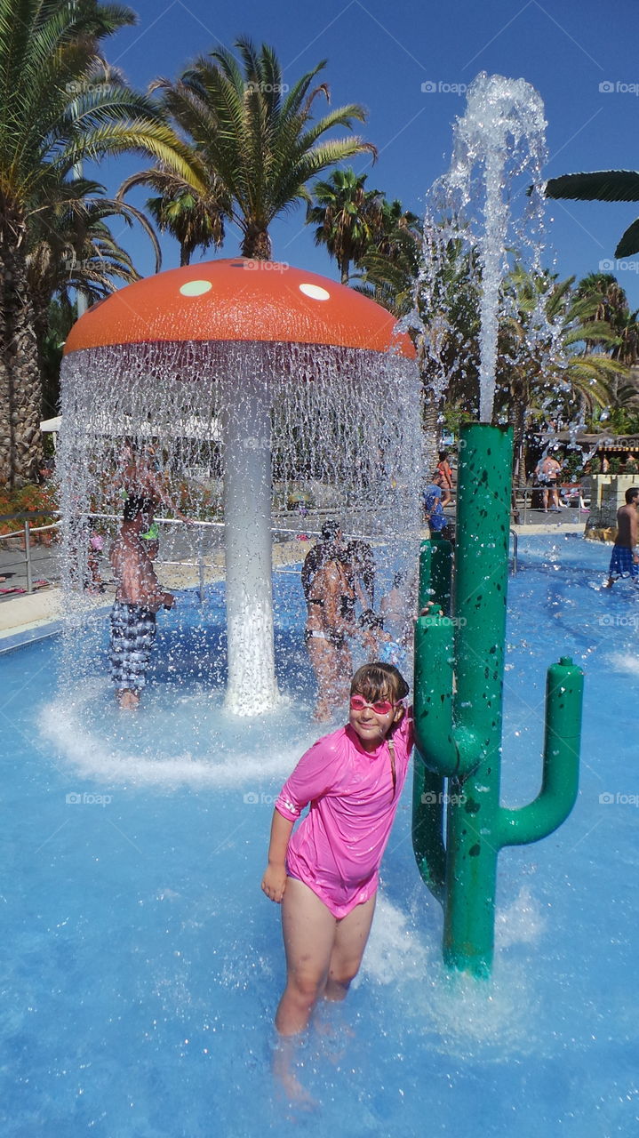 water park in tropical destination