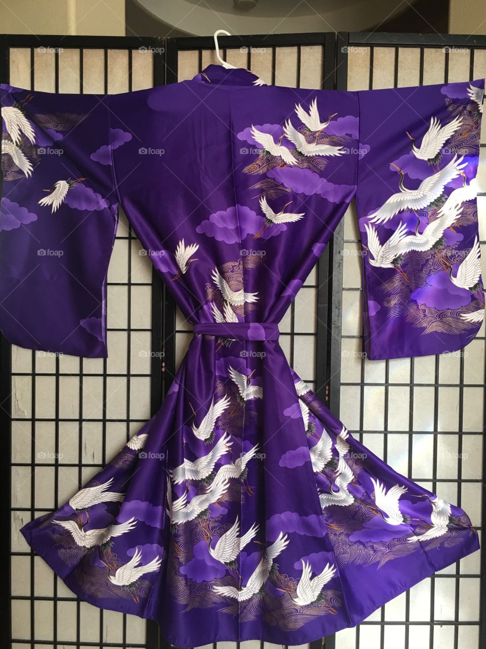 Purple kimono