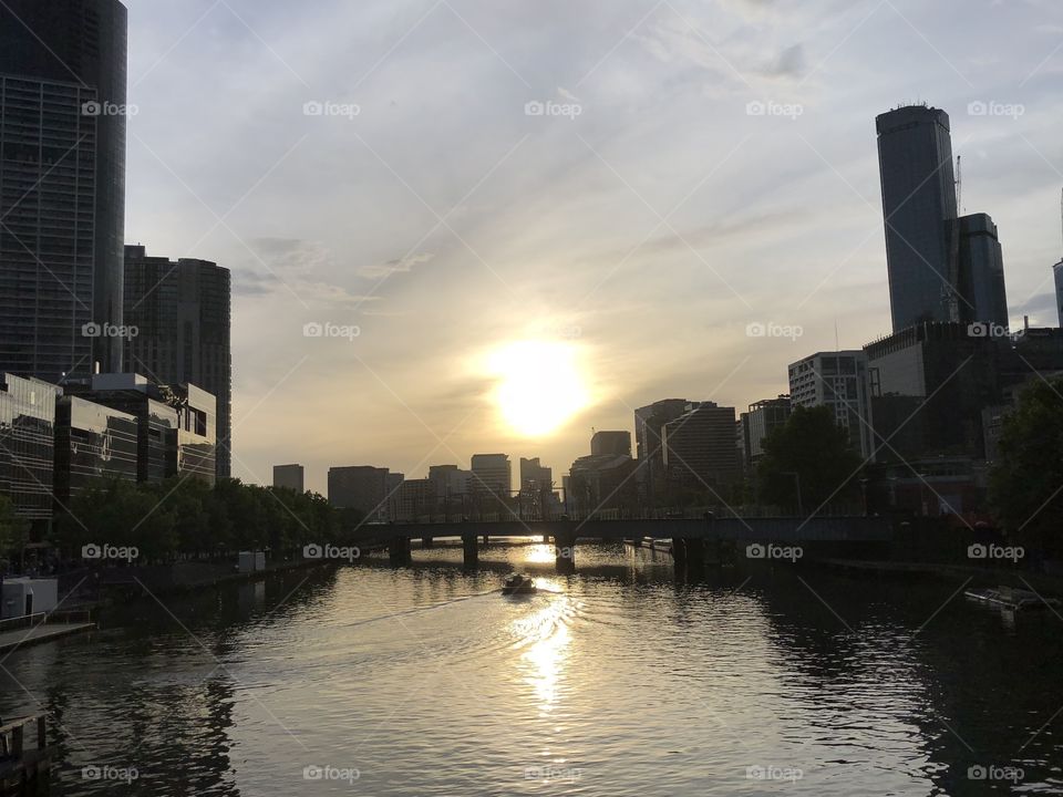 Melbourne river scene 