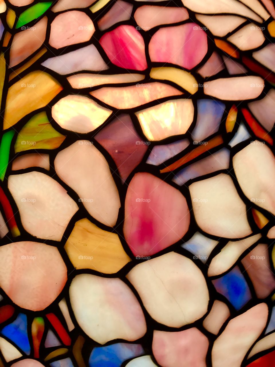 Stained glass close-up