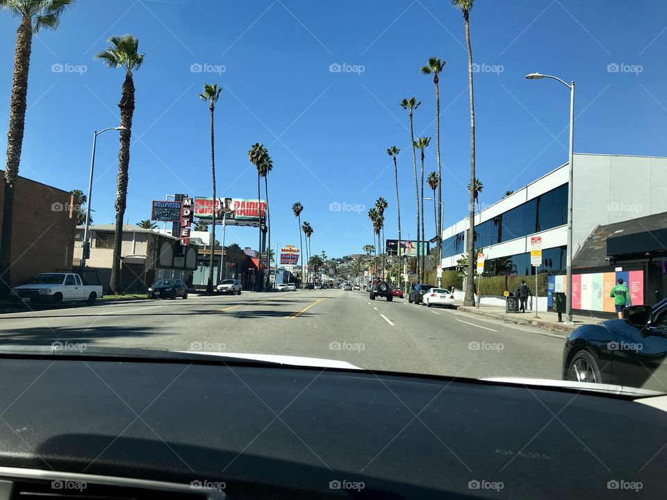 Streets of Los Angeles California USA