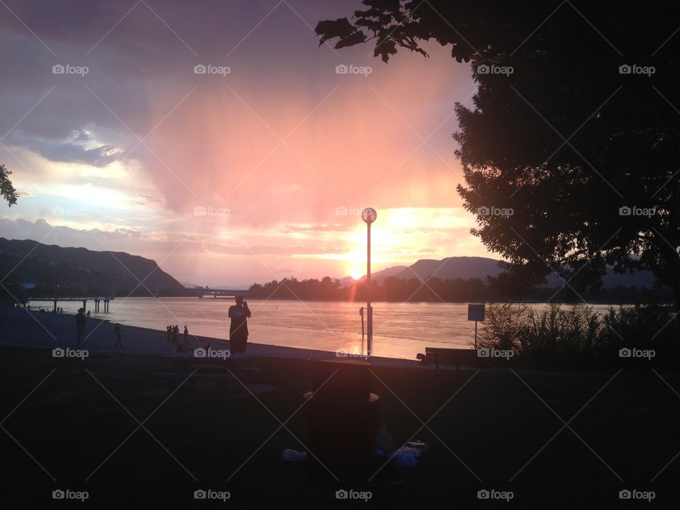 Beautiful park beach sunset! 