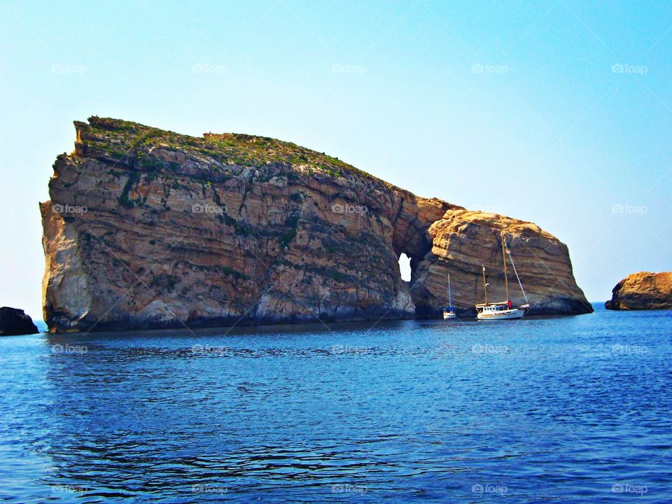 one of a kind rock, gozo malta