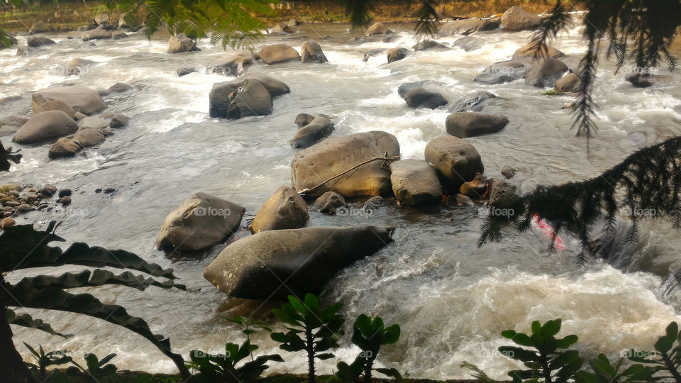 The riverside view