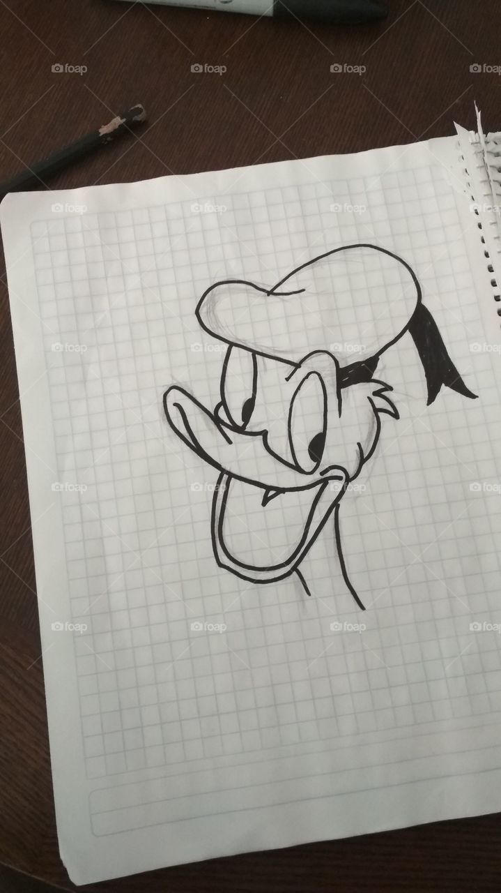 Donald duck pencil