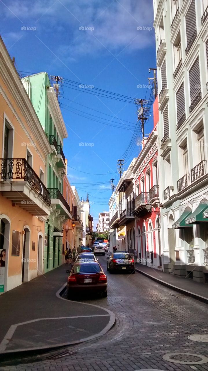 The Narrow Streets of Old San Juan, Puerto Rico