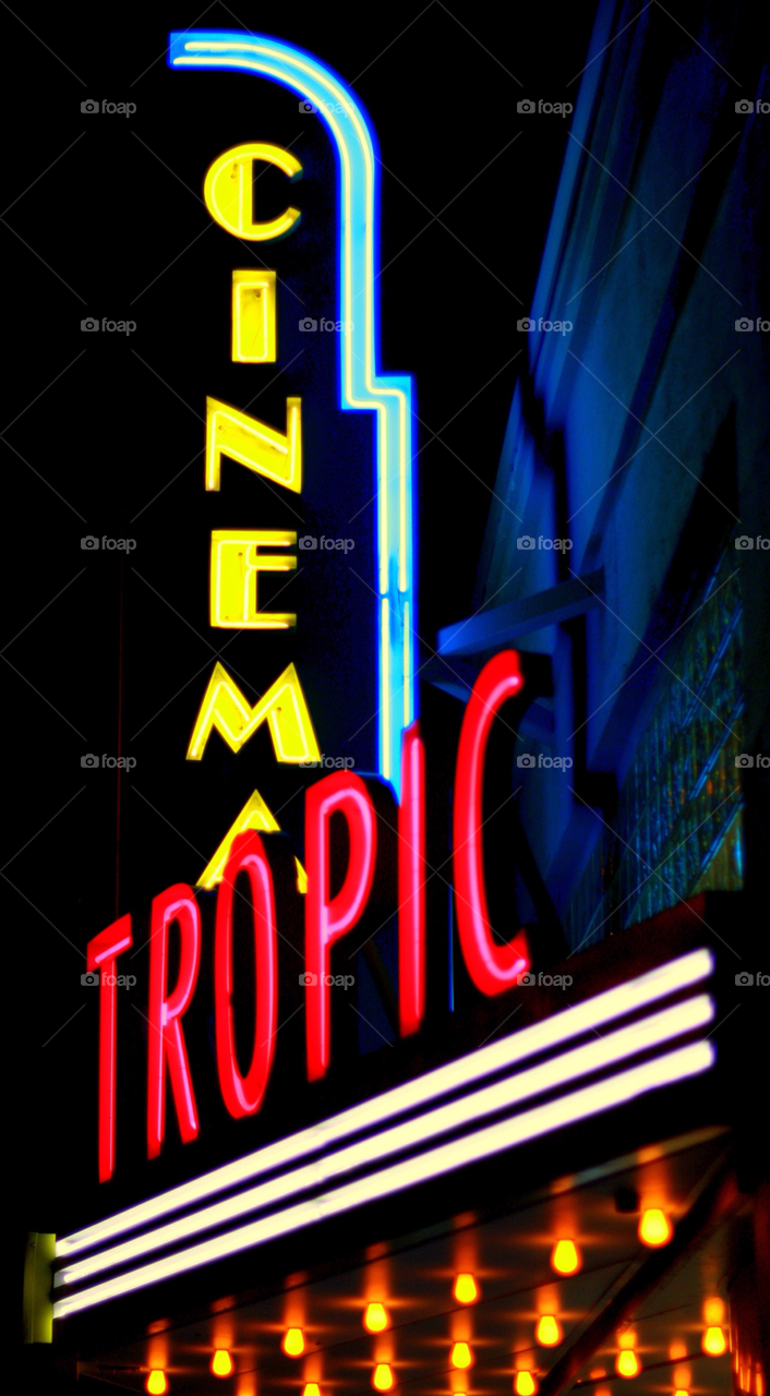 cinema tropic florida keys neon movies by johnnymac