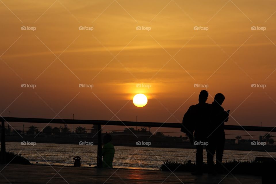 Sunset from abudhabi