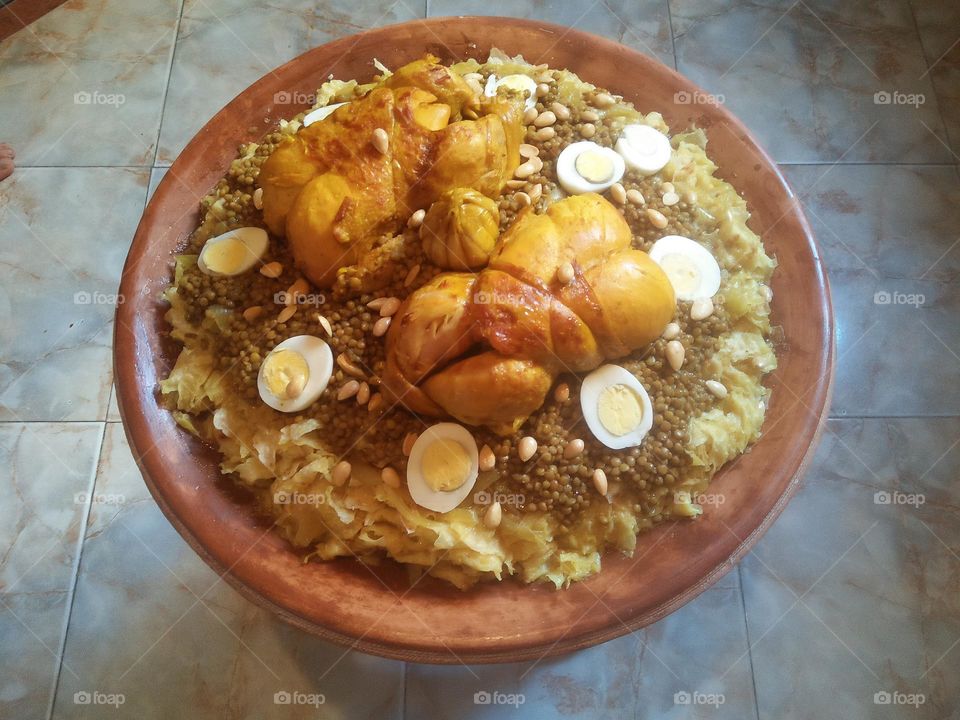 Famous moroccan food.