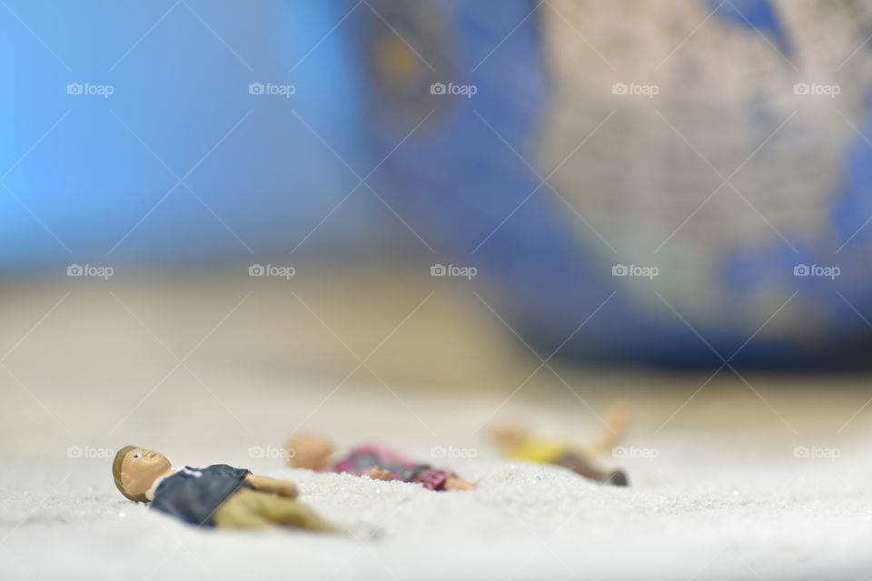 Family caught in drought