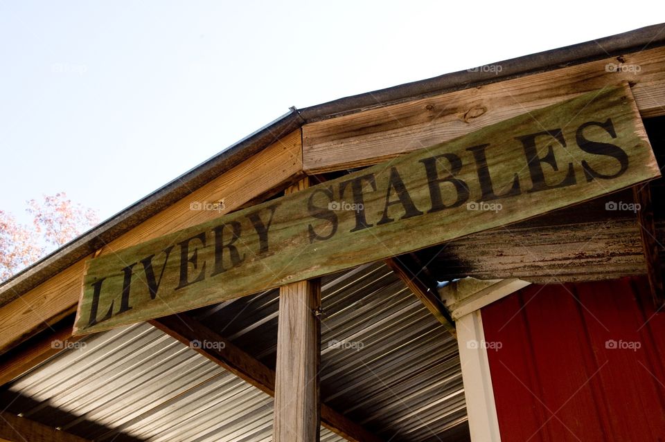 Livery Stables sigh