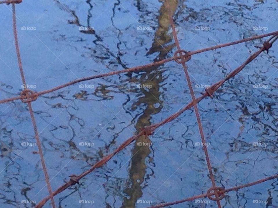 Water and barb wire