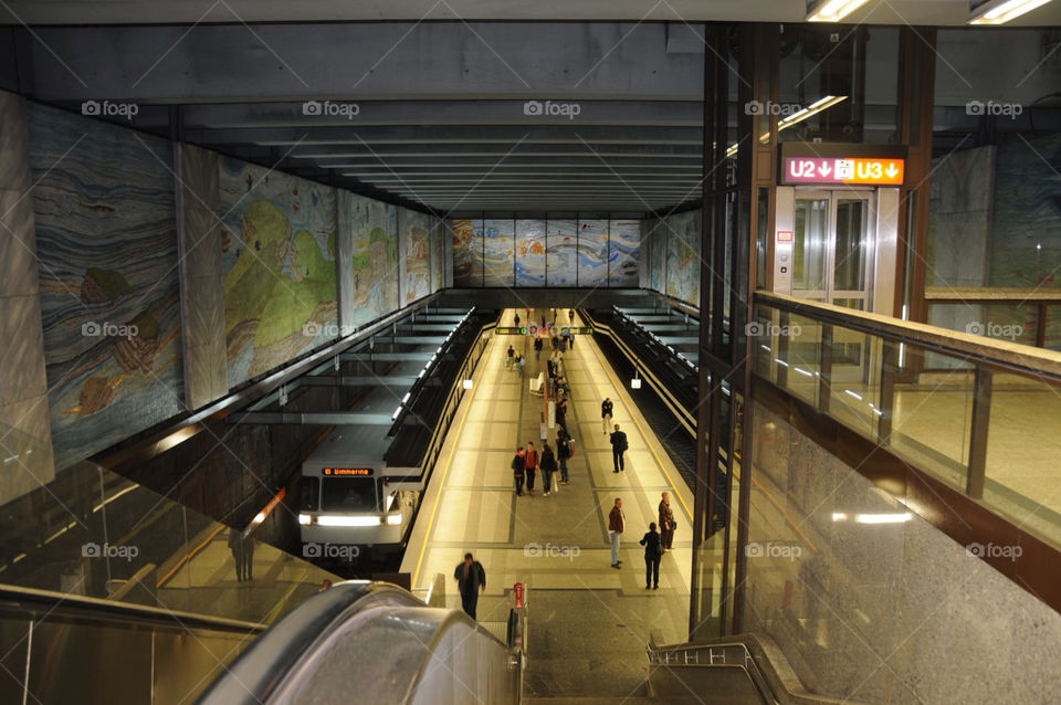 train station subway austria by mkmann