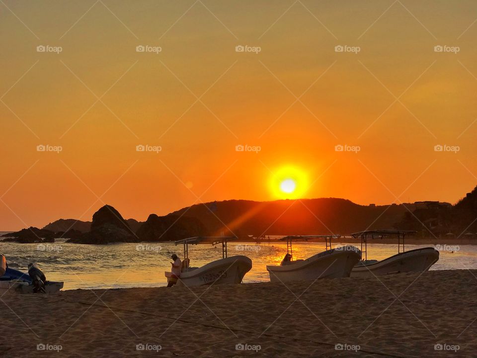 Sunset of San Agustinillo