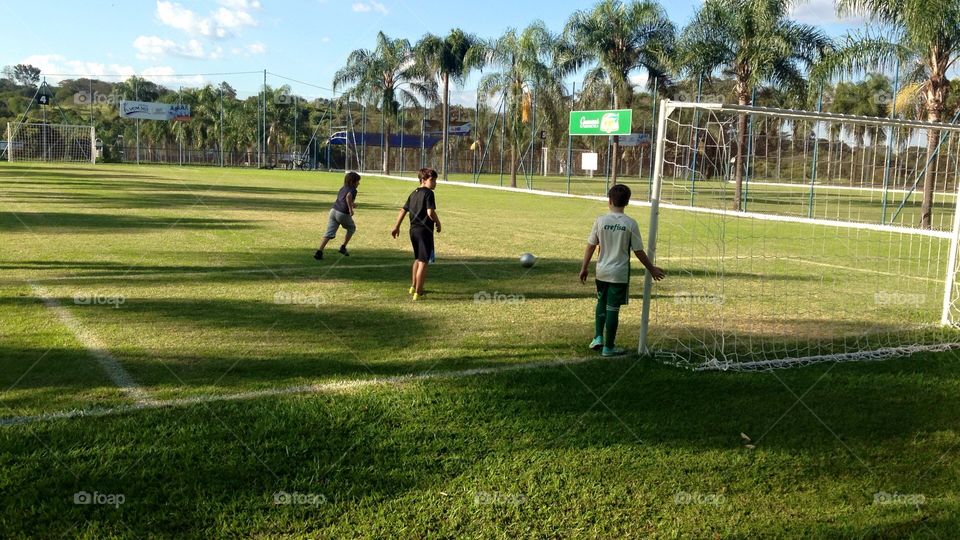 Kids Playing Soccer