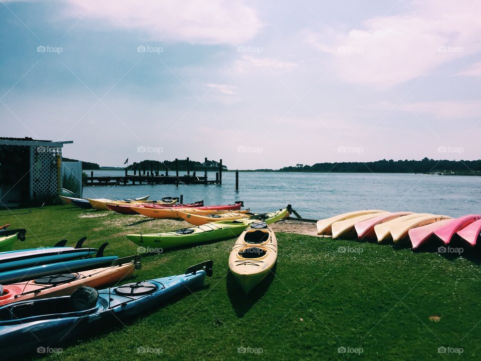 Kayaking with colors