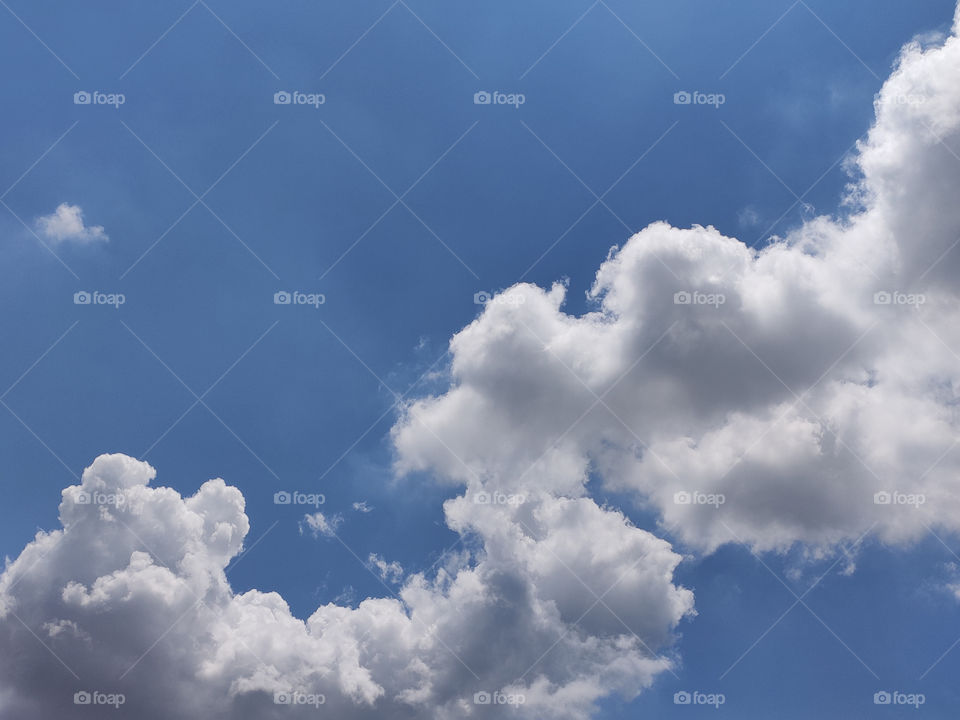 blue sky with clouds