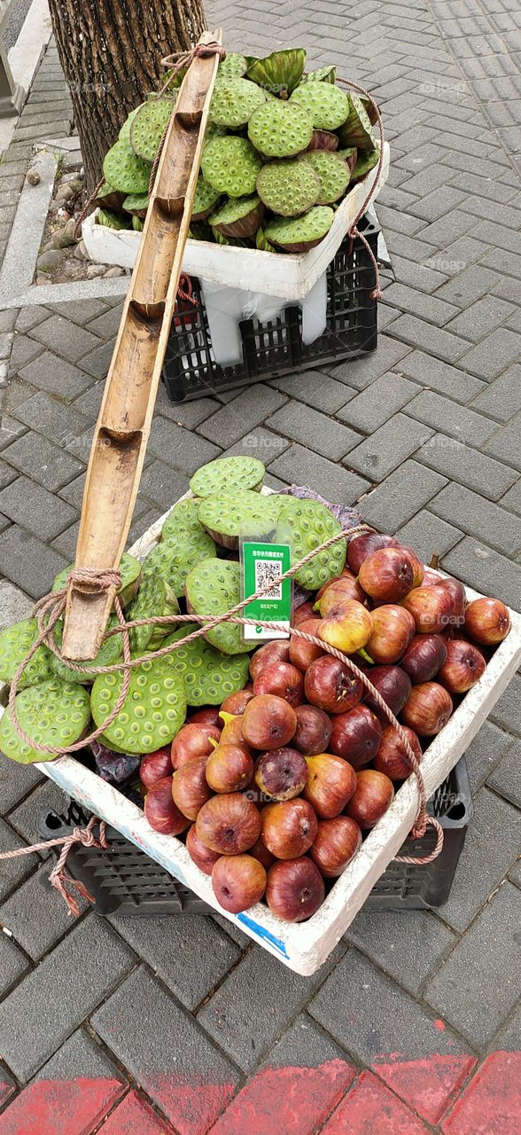 Chinese lotus seeds and figs